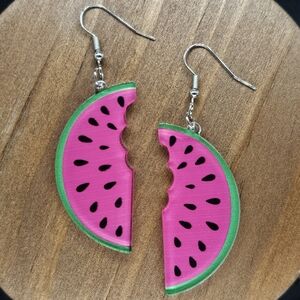 NIP Fun Summer Watermelon Dangle Earrings